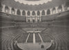 Interior of The Royal Albert Hall. London 1896 old antique print picture
