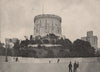 Windsor Castle. A near view of the Round Tower. Berkshire 1896 old print