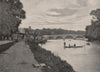Richmond Bridge. London 1896 old antique vintage print picture