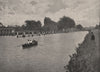 Molesey Weir. Surrey 1896 old antique vintage print picture