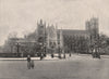 Westminster Abbey, from The North. London. Churches 1896 old antique print
