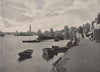 Strand-on-the-Green. London 1896 old antique vintage print picture
