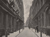 Paternoster Row. London 1896 old antique vintage print picture
