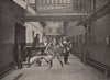 In The Exeter Hall Gymnasium. London 1896 old antique vintage print picture