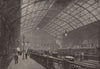 Interior of Charing Cross Station. London. Railways 1896 old antique print