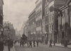 Cannon Street, Looking West. London 1896 old antique vintage print picture