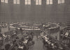 The British Museum. The reading room. London 1896 old antique print picture