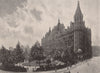 The National Liberal Club and Whitehall Court. London 1896 old antique print