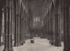 Westminster Abbey. The Nave, looking East. London. Churches 1896 old print