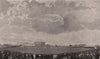 Cricket at Kennington Oval. London 1896 old antique vintage print picture