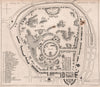 REGENT'S PARK. Plan of the park. London. SHEPHERD 1828 old antique map chart