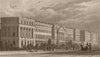 REGENT'S PARK. York Terrace. London. SHEPHERD 1828 old antique print picture