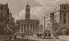REGENT'S PARK. York Gate & St Marylebone Parish Church. London. SHEPHERD 1828