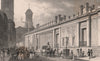 BANK OF ENGLAND. East front & Royal Exchange. London. SHEPHERD 1828 old print