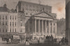 THE MANSION HOUSE. View from the Bank of England. London. SHEPHERD 1828 print