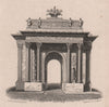 WELLINGTON ARCH built as an entrance to Buckingham Palace. London. SHEPHERD 1828