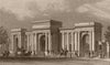 HYDE PARK. Grand Entrance (Queen Elizabeth Gate). London. SHEPHERD 1828 print