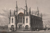 STEPNEY. St Philip's church (since demolished). London. SHEPHERD 1828 print