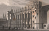 NEWGATE. New hall, Christ's Hospital (Bluecoat school). London. SHEPHERD 1828