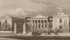 SOUTH WEST FRONT. Highbury College. London. SHEPHERD 1828 old antique print