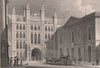 CITY OF LONDON. The Guildhall. London. SHEPHERD 1828 old antique print picture