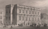 WHITEHALL. Banqueting house. London. SHEPHERD 1828 old antique print picture