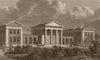 CLAPTON. London Orphan Asylum. London. SHEPHERD 1828 old antique print picture