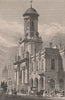 CORNHILL. Royal Exchange. London. SHEPHERD 1828 old antique print picture