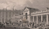 COVENT GARDEN MARKET. The north west facade. London. SHEPHERD 1828 old print