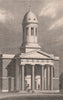 WEST HACKNEY. Chapel of Ease. London. SHEPHERD 1828 old antique print picture