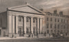 FINSBURY. The Unitarian Chapel, South Place. London. SHEPHERD 1828 old print