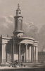 CAMDEN TOWN. All Saints church (now Greek Orthodox). London. SHEPHERD 1828