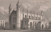ISLINGTON. Holy Trinity Church, Cloudesley Square. SHEPHERD 1828 old print