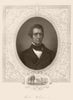 AMERICAN CIVIL WAR. William H. Seward. Inset. Auburn, NY. Politics 1864 print