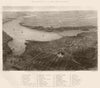 AMERICAN CIVIL WAR. Washington DC and its vicinity 1864 old antique print