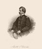 AMERICAN CIVIL WAR. Portrait of General Banks 1864 old antique print picture