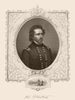 AMERICAN CIVIL WAR. General Fremont. Inset. Sacremento valley camp 1864 print