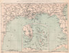 AMERICAN CIVIL WAR. Deep South/Gulf of Mexico 1864 old antique map plan chart