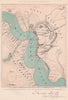 AMERICAN CIVIL WAR. Port Hudson and its defences. Louisiana 1864 old map