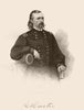 AMERICAN CIVIL WAR. Portrait of General Custer 1864 old antique print picture