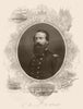 AMERICAN CIVIL WAR. Portrait of Admiral Porer. Inset. Fort Fisher, NC 1864