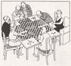 HEATH ROBINSON. Six-handed Draughts 1973 old vintage print picture