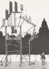 HEATH ROBINSON. Training frame for cat burglars 1973 old vintage print picture