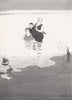 HEATH ROBINSON. Taking one's own photo while bathing. Selfie 1973 old print