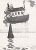 HEATH ROBINSON. Noah and the flood 1973 old vintage print picture