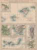 IBERIA. Balearics Canaries Gibraltar Andorra Madrid Lisbon. JOHNSTON 1897 map