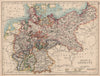 EMPIRE OF GERMANY. States. Prussia Bavaria Alsace Lorraine. JOHNSTON 1897 map