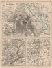 VIENNA. City plan & environs. Also Budapest environs. Austria-Hungary 1897 map