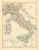 ITALY. Showing states/territorial divisions. JOHNSTON 1897 old antique map