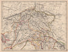 BRITISH INDIA NORTH. Jammu Kashmir Punjab Himalayas. JOHNSTON 1897 old map